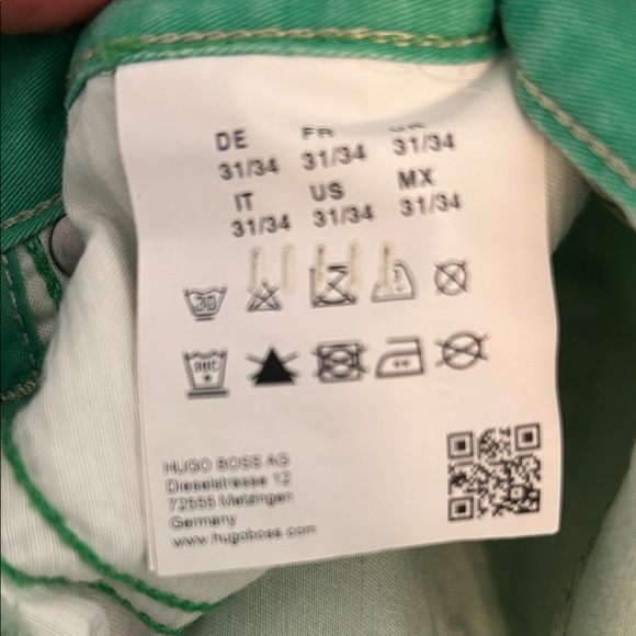 Hugo Boss Spring Green Denim / Chino Pants - Picture 10 of 10